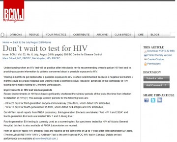 Don’t wait to test for HIV – Understanding Window Periods