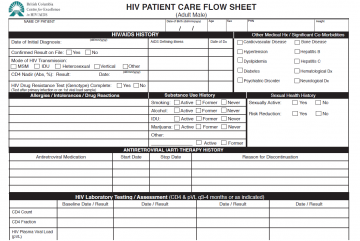 Patient Care Flow Sheet